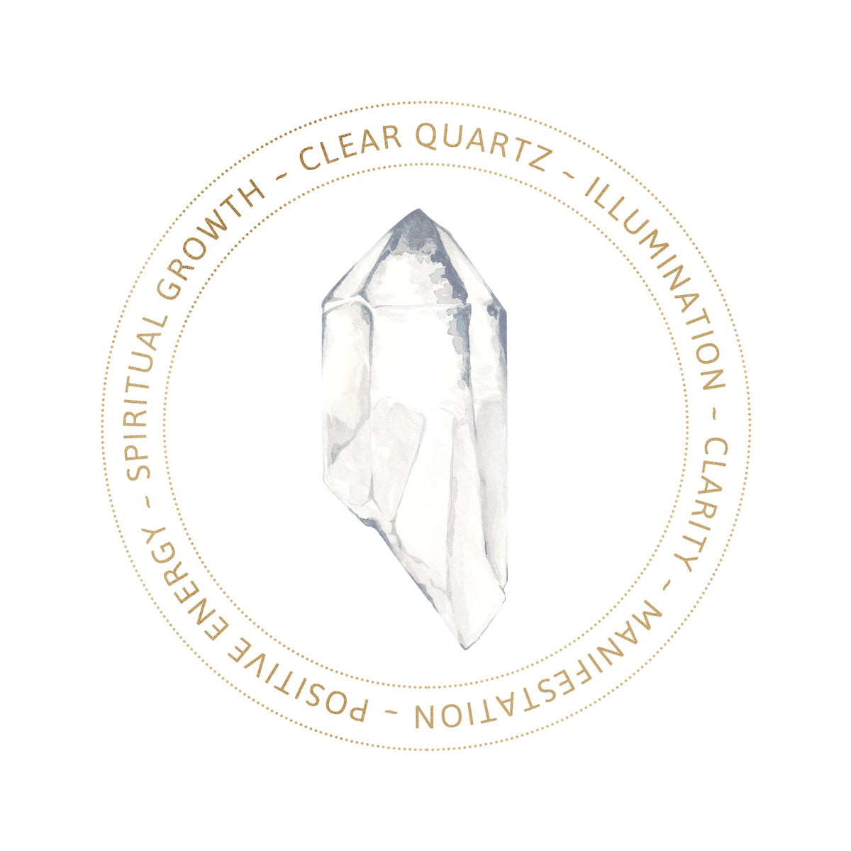 Moon - Clear Quartz (5 pack)