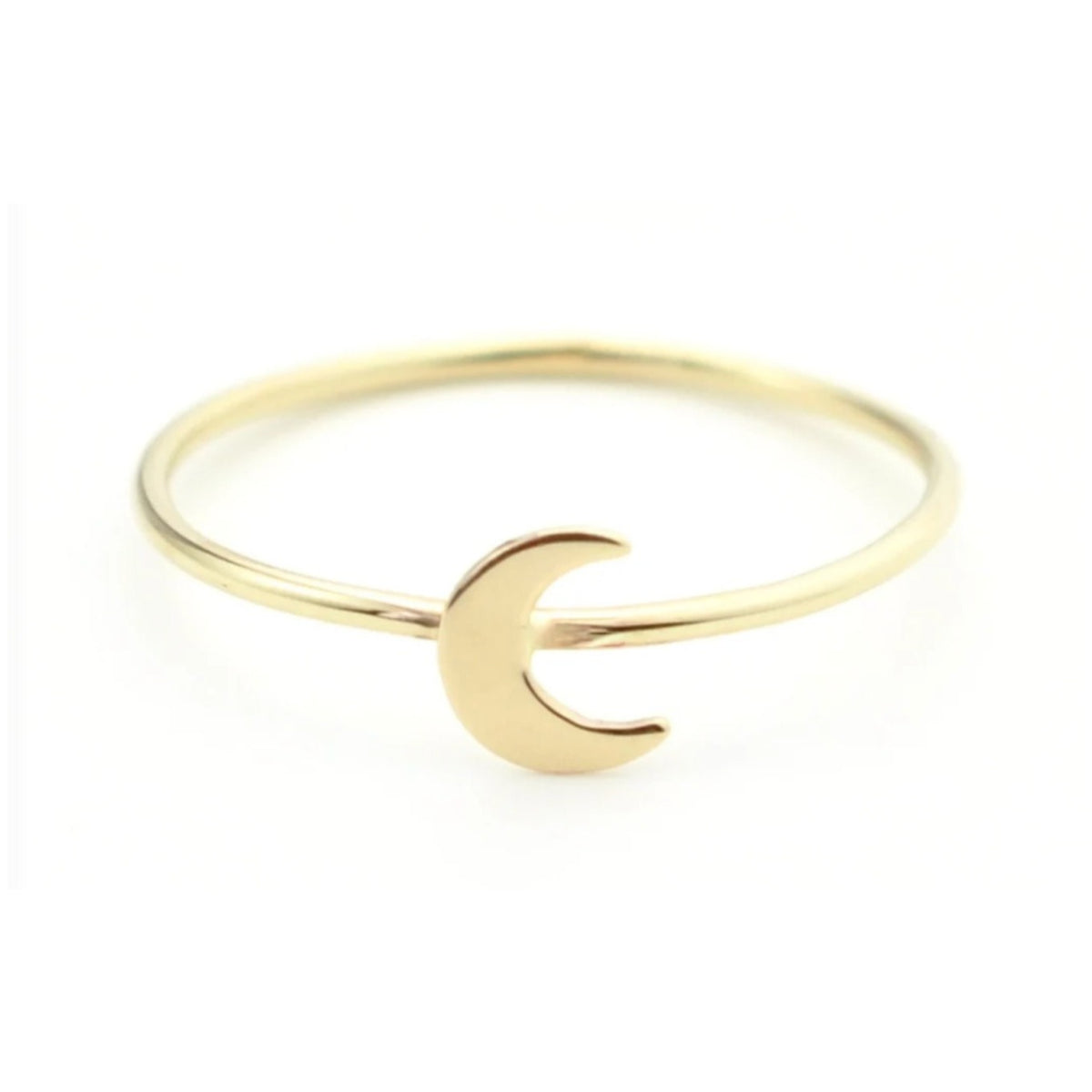 Crescent Moon Ring - 14k Gold Filled