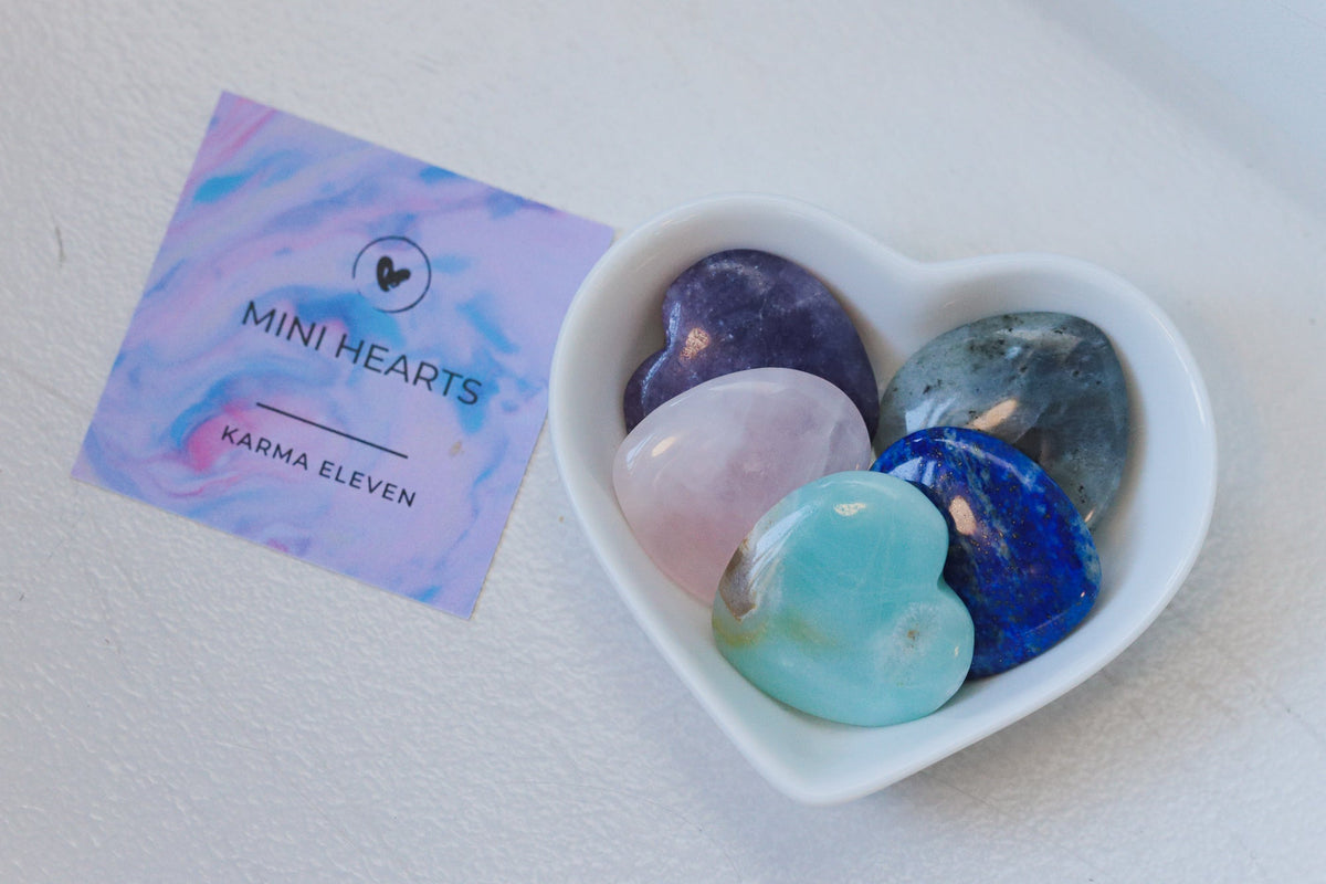 Mini heart - Lapis Lazuli (5 pack)