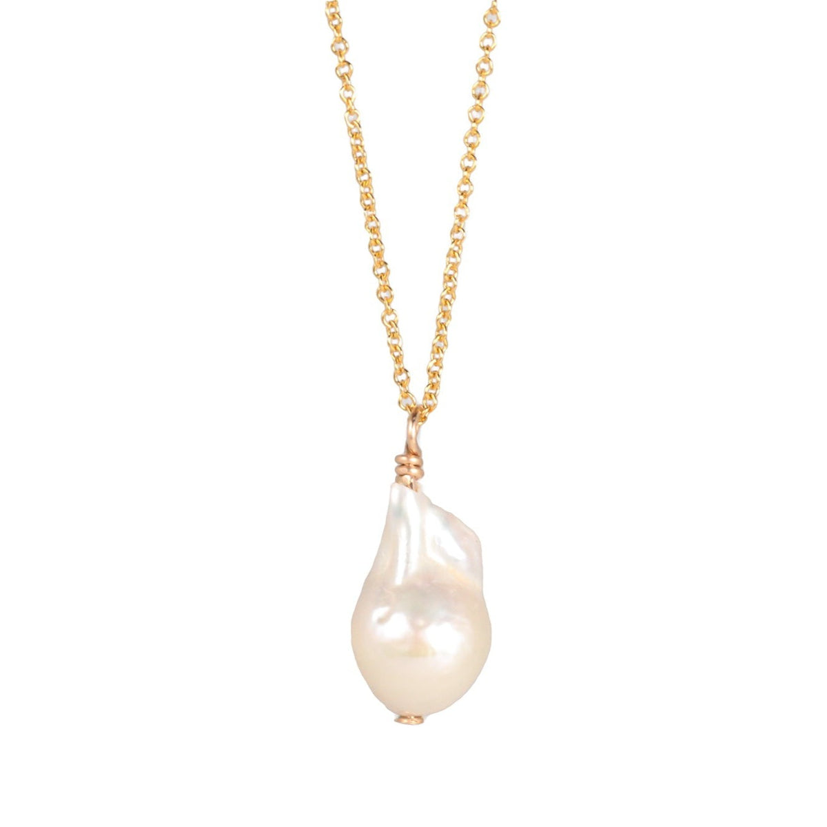 Baroque Pearl Necklace - 14K gold filled